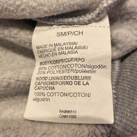 UNDER ARMOUR Size S Gray Zip Front Hoodie 100% Cotton - Picture 4 of 5